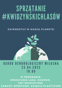 Serdecznie zapraszamy na sprzątanie #kwidzyńskielasy.